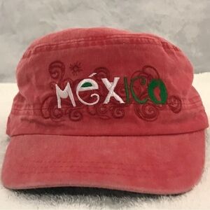 Military Styled Viva Mexico Adjustable Elastic Travel & Beach Conductor Cap
